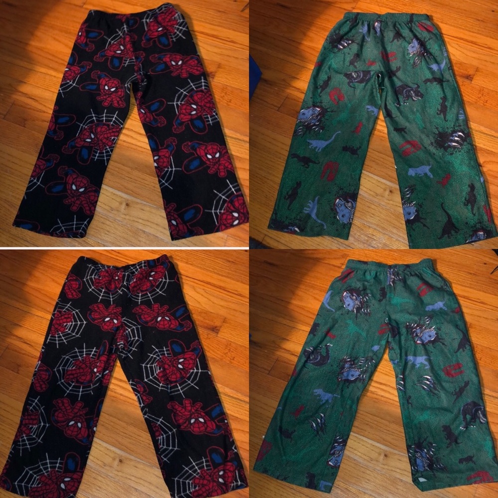 Bundle of two Boys pajama pants size Small